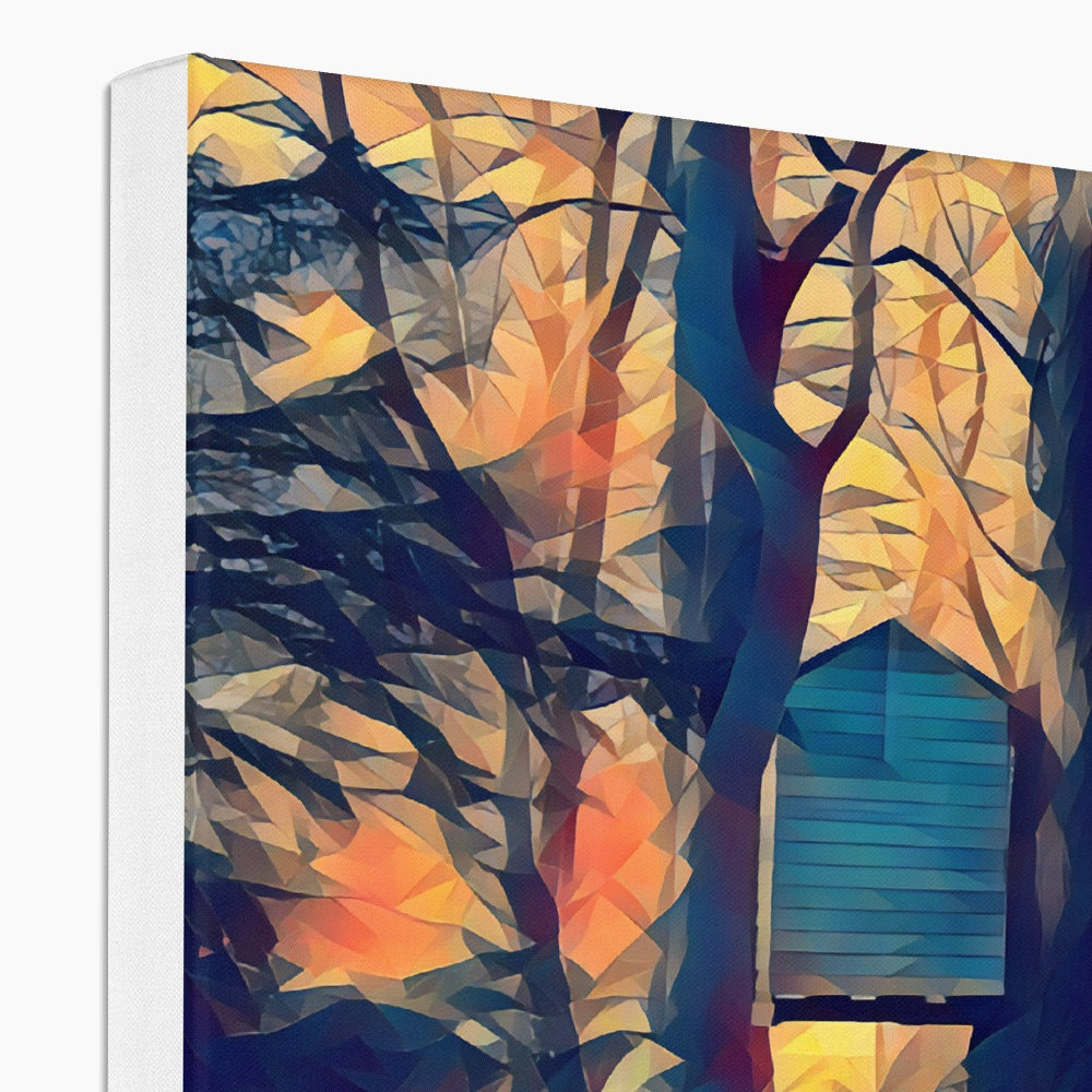 Tree House at Elbrook - Poly Art Canvas