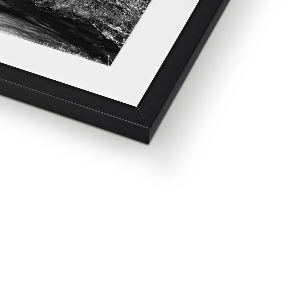 St Mary's Veiled - Black & White Framed & Mounted Print