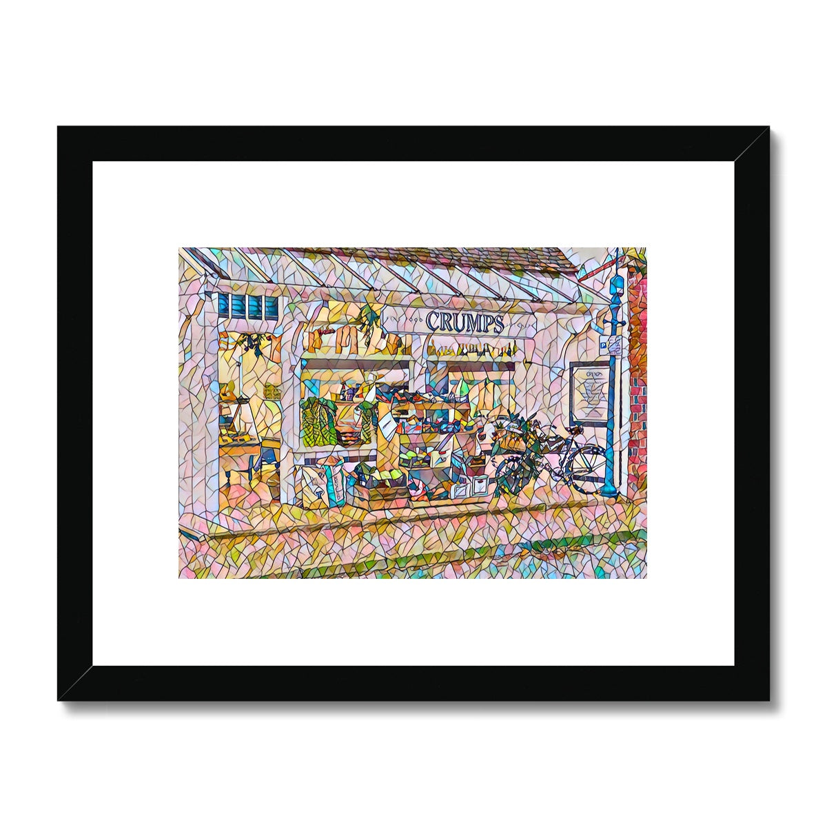 Crumps - Mosaic Framed & Mounted Print