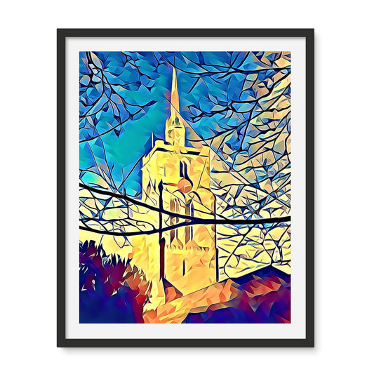 St Mary's Veiled - Poly Art Framed Photo Tile