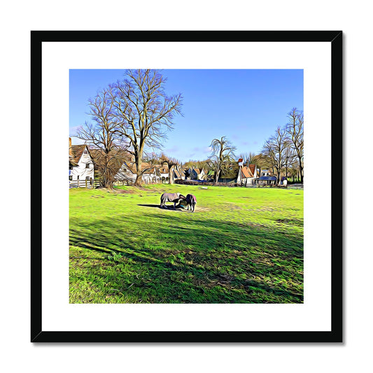 Mill Street Neighbours - Illustrated Framed & Mounted Print