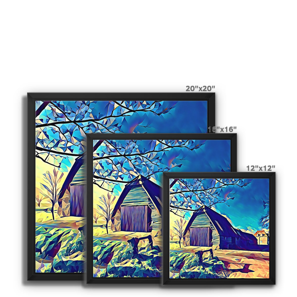 Bluegates Barn - Poly Art Framed Canvas