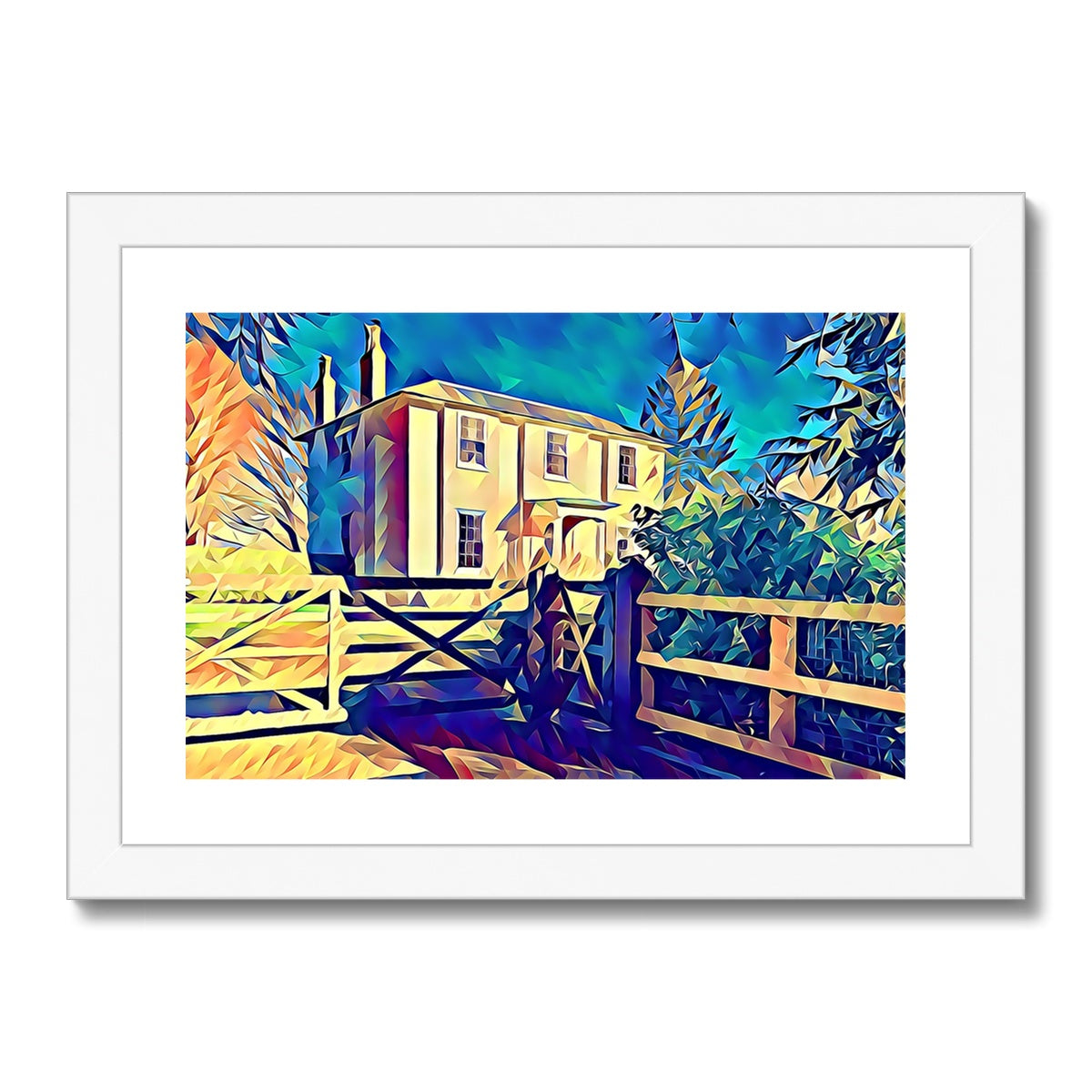 The Old Rectory - Poly Art Framed & Mounted Print