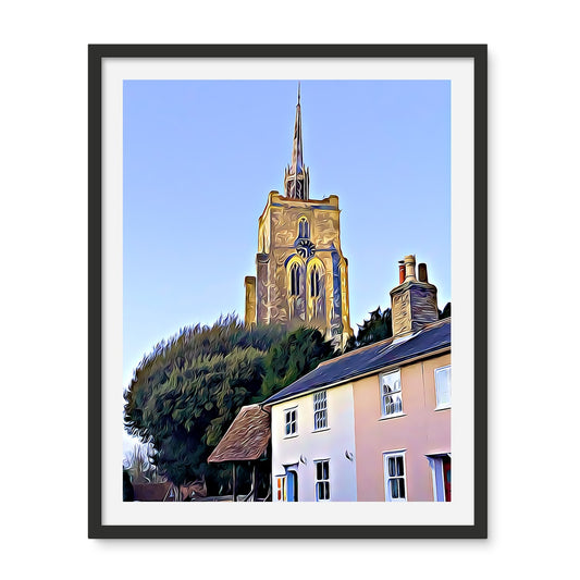 Mill Street - Illustrated Framed Photo Tile