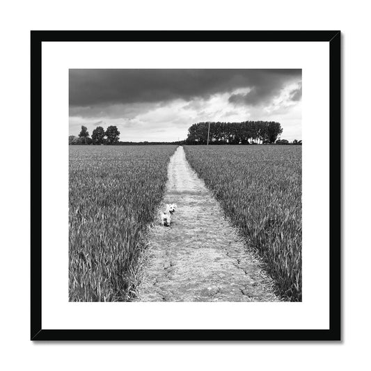 Jooie Parting the Way - Black & White Framed & Mounted Print