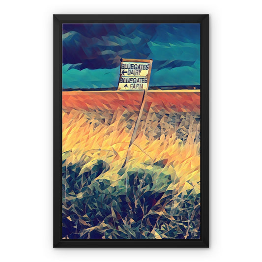 To Bluegates! - Poly Art Framed Canvas