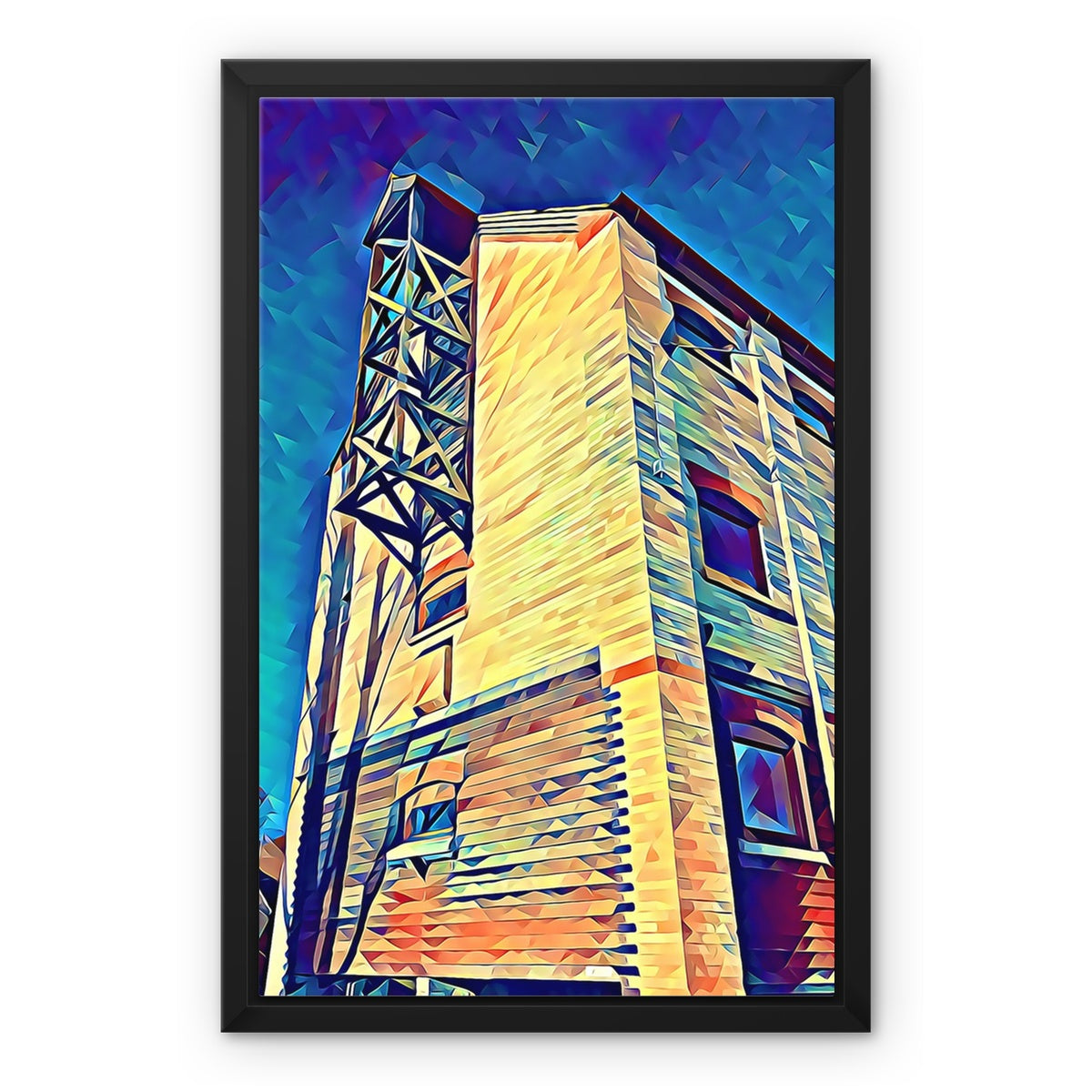 The Maltings 2 - Poly Art Framed Canvas