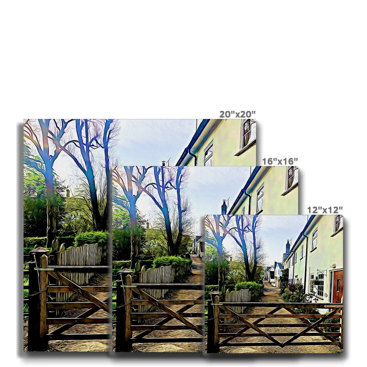 Church Path - Illustrated Canvas