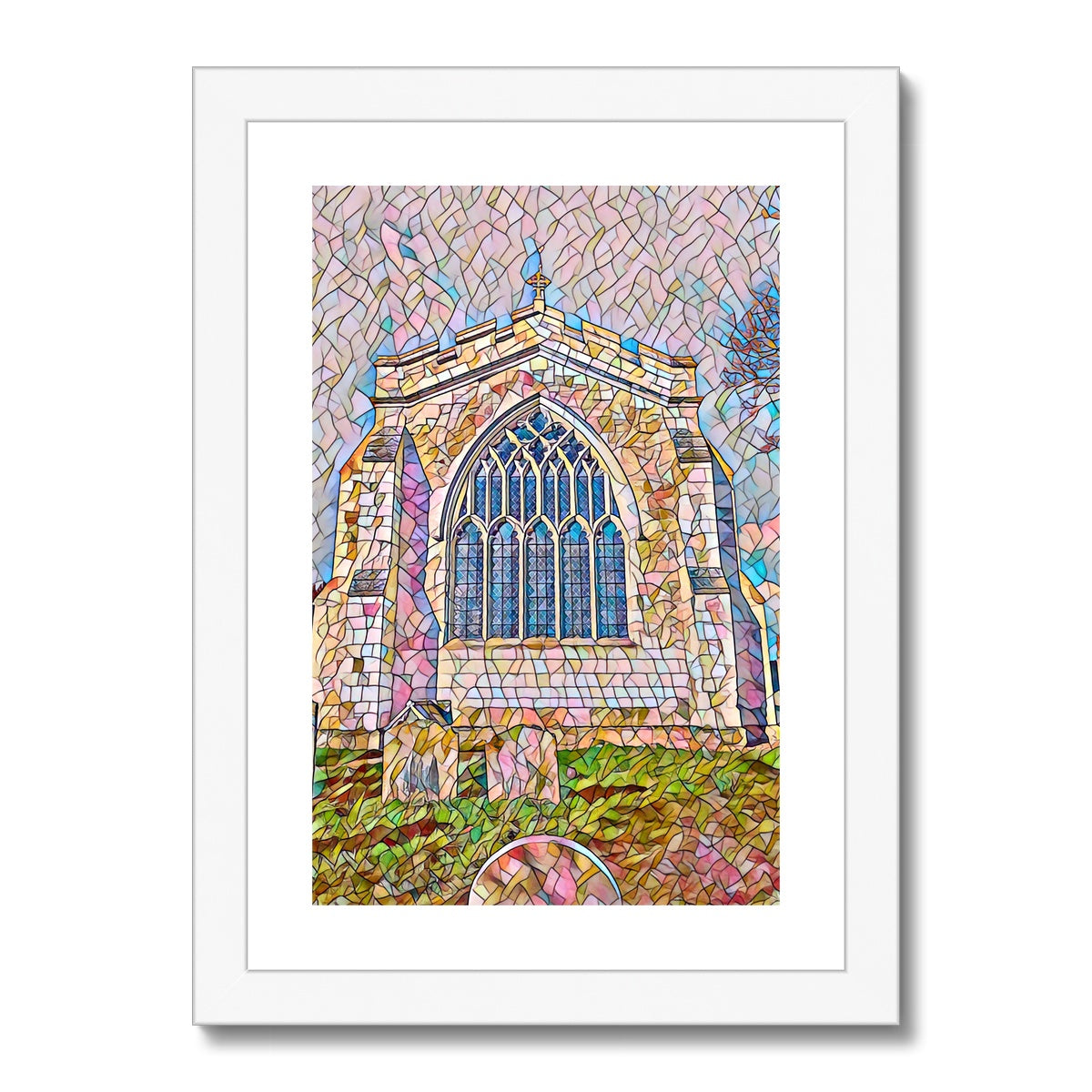 St Mary's East Face - Mosaic Framed & Mounted Print