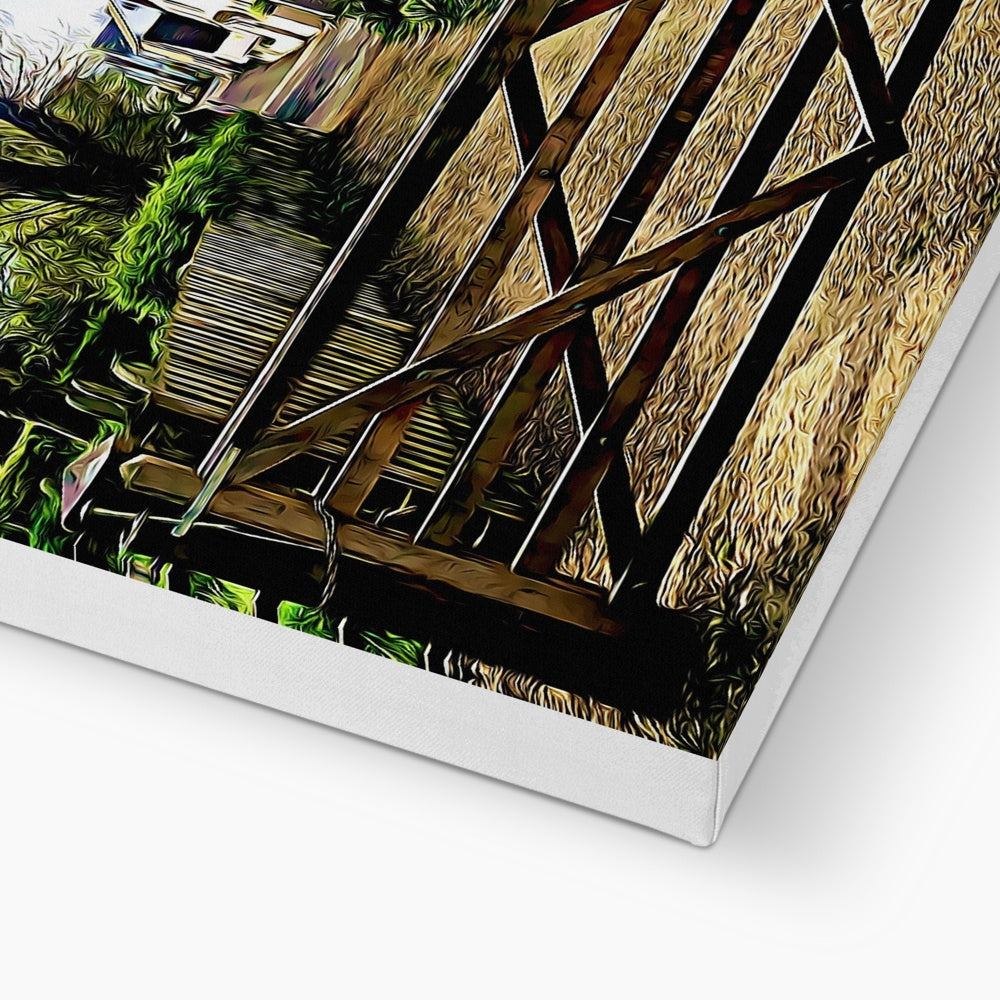 Church Path - Illustrated Canvas