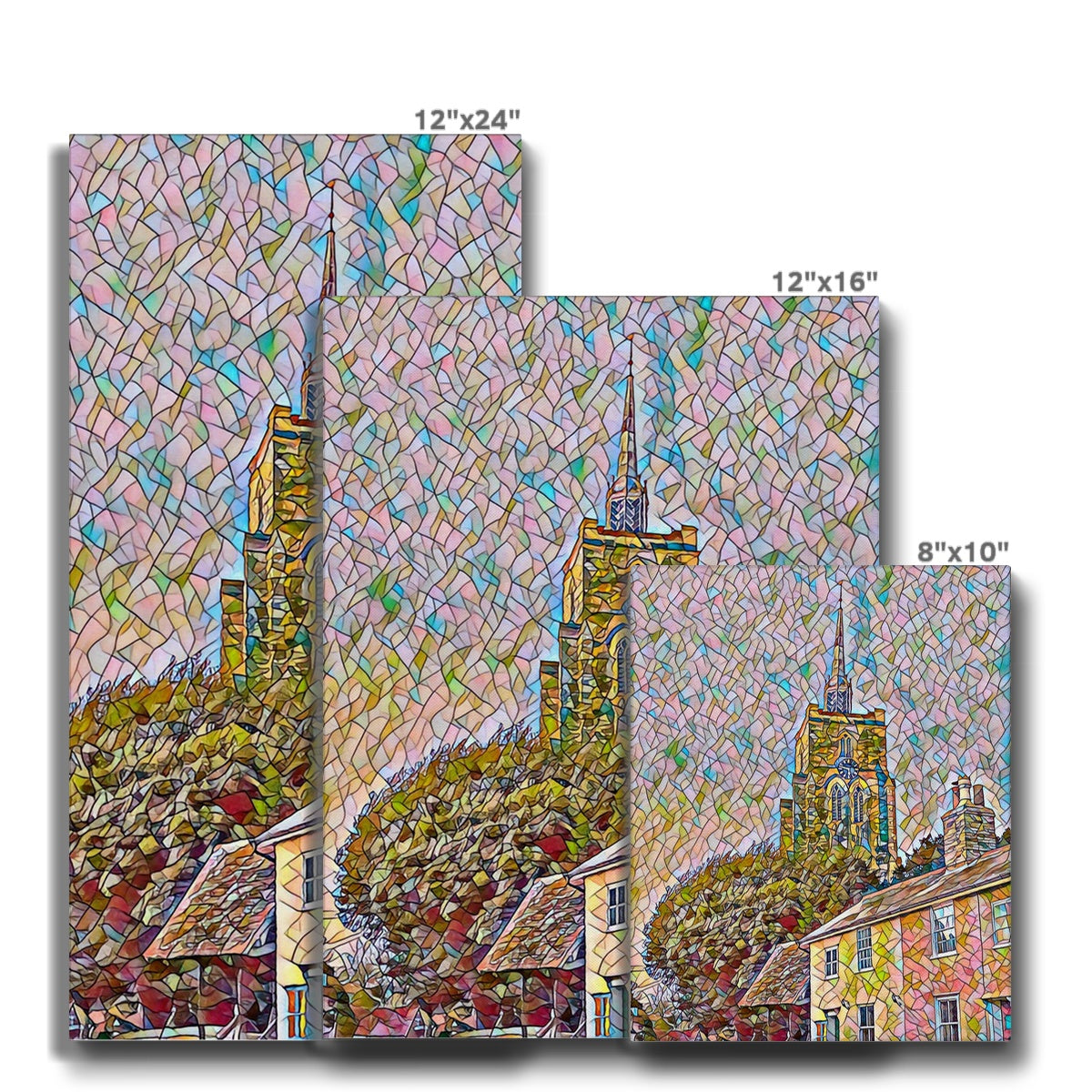 St Mary's from Mill Street - Mosaic Canvas