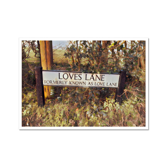 Loves Lane  -  Watercolour Fine Art Print