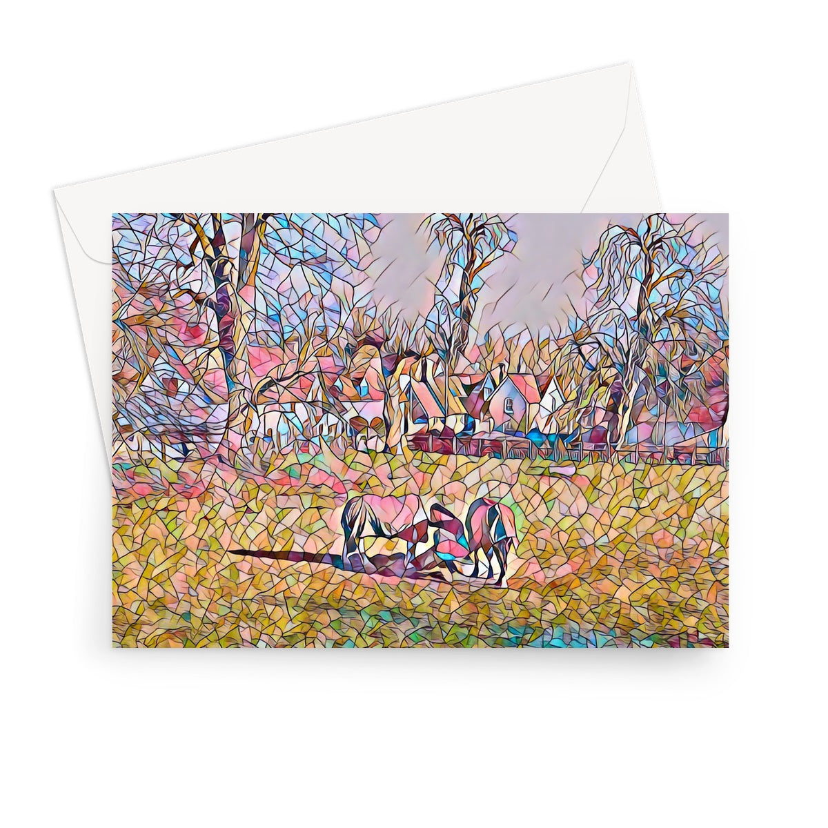 Mill Street Neighbours - Mosaic Greeting Card