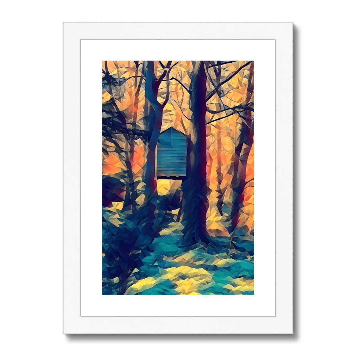 Tree House at Elbrook - Poly Art Framed & Mounted Print