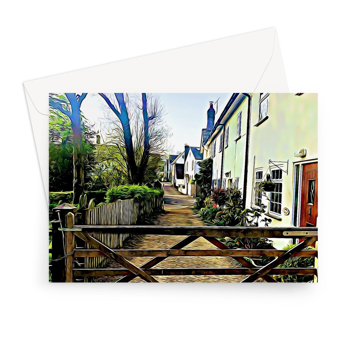 Church Path - Illustrated Greeting Card