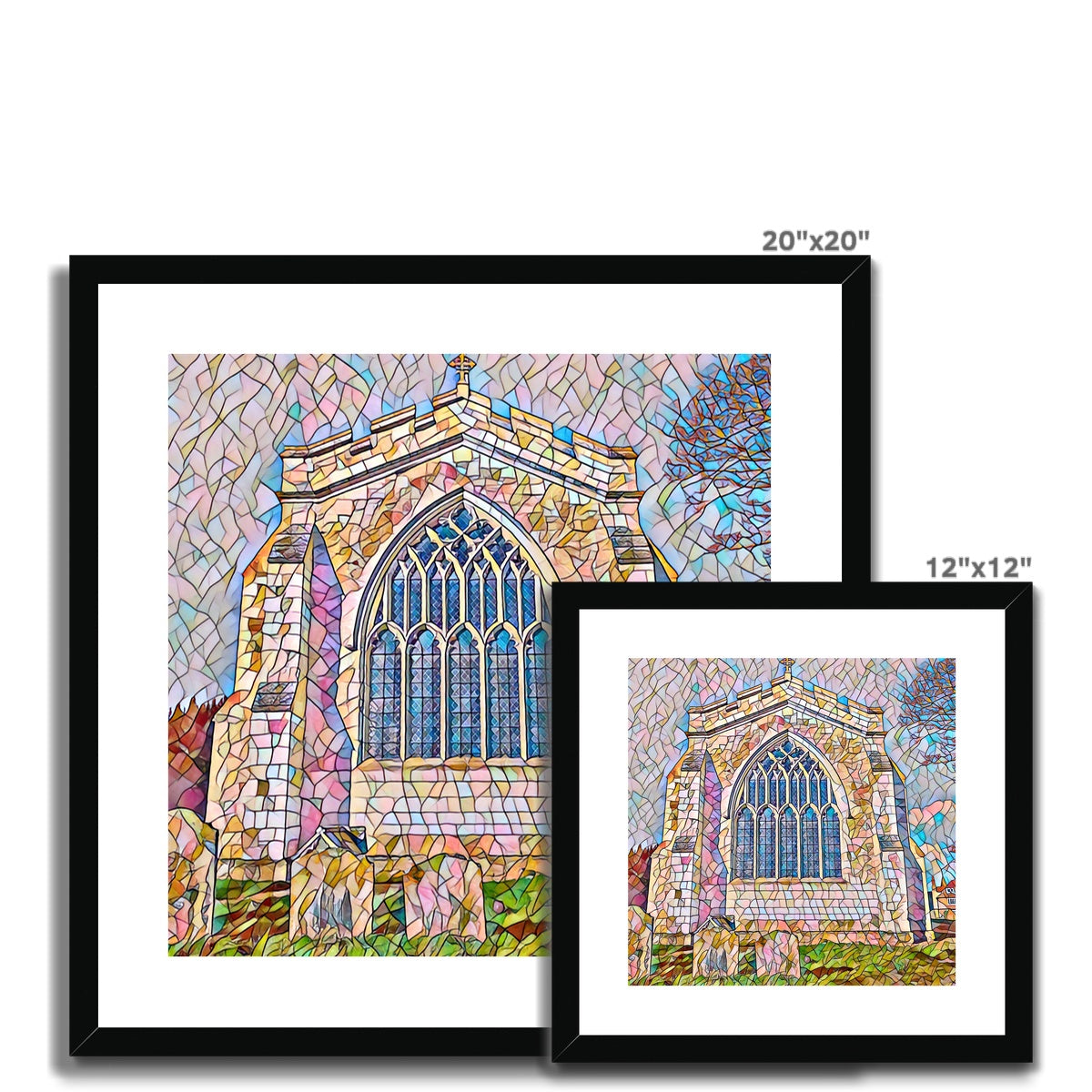 St Mary's East Face - Mosaic Framed & Mounted Print