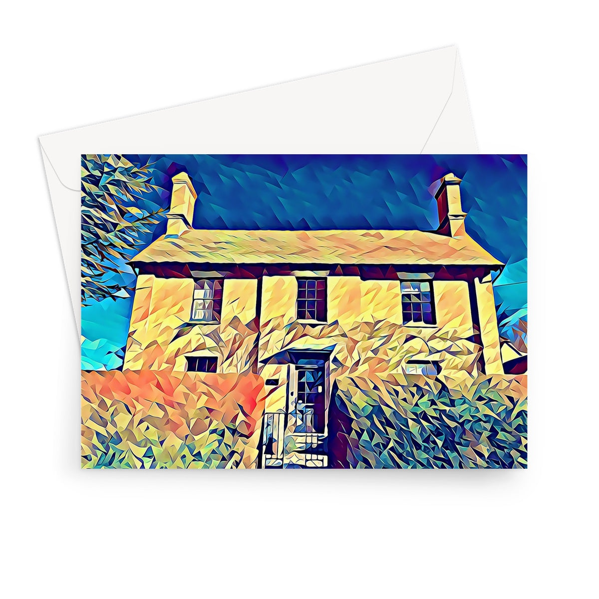 The Grange (Front) - Poly Art Greeting Card