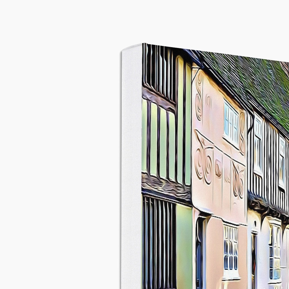 Tudor High Street - Illustrated Canvas