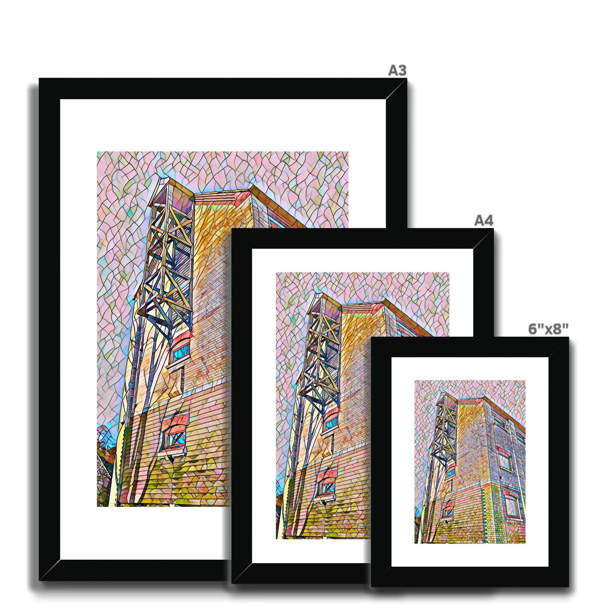 The Maltings 2 - Mosaic Framed & Mounted Print