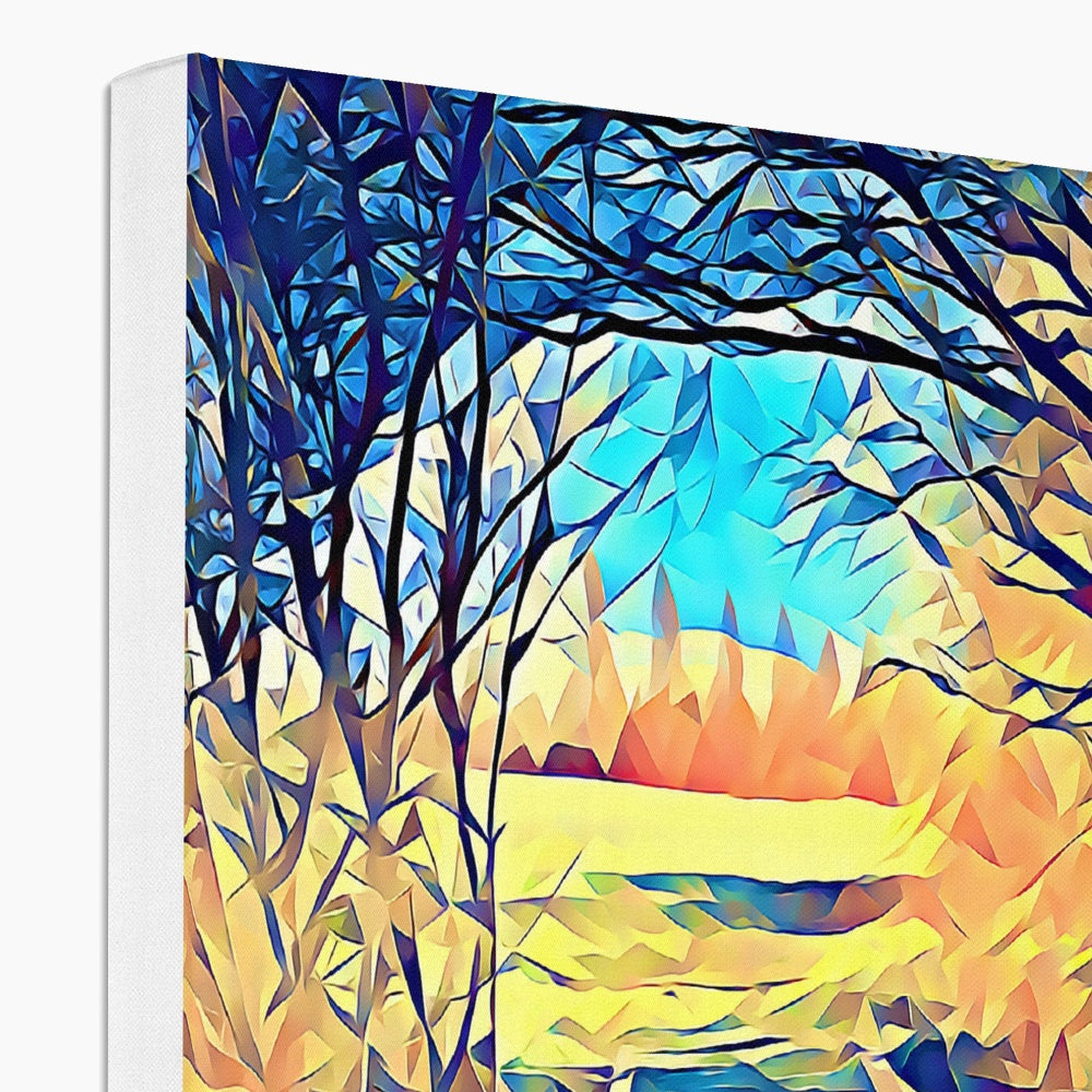 New Bridge - Poly Art Canvas