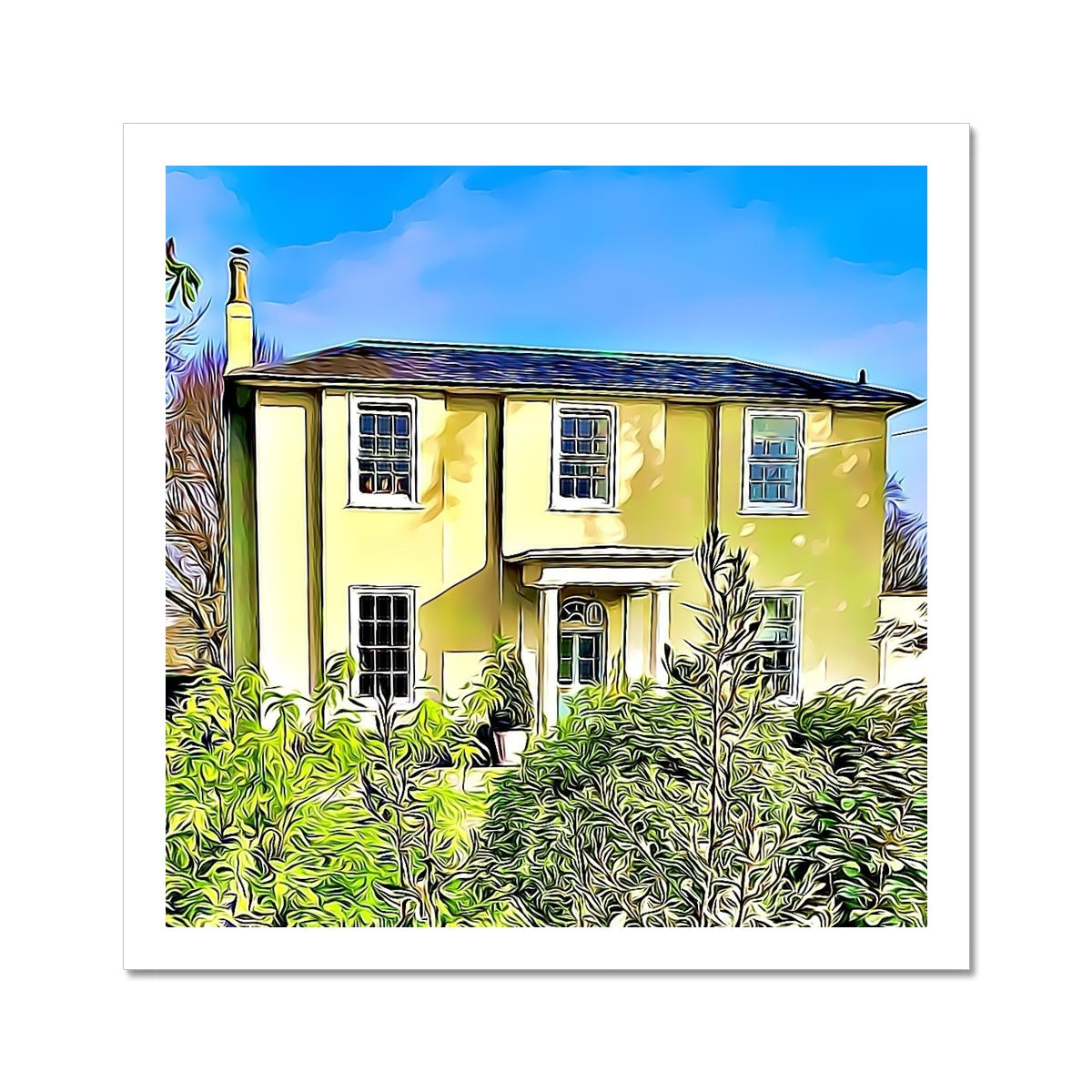 The Old Rectory - Illustrated Fine Art Print