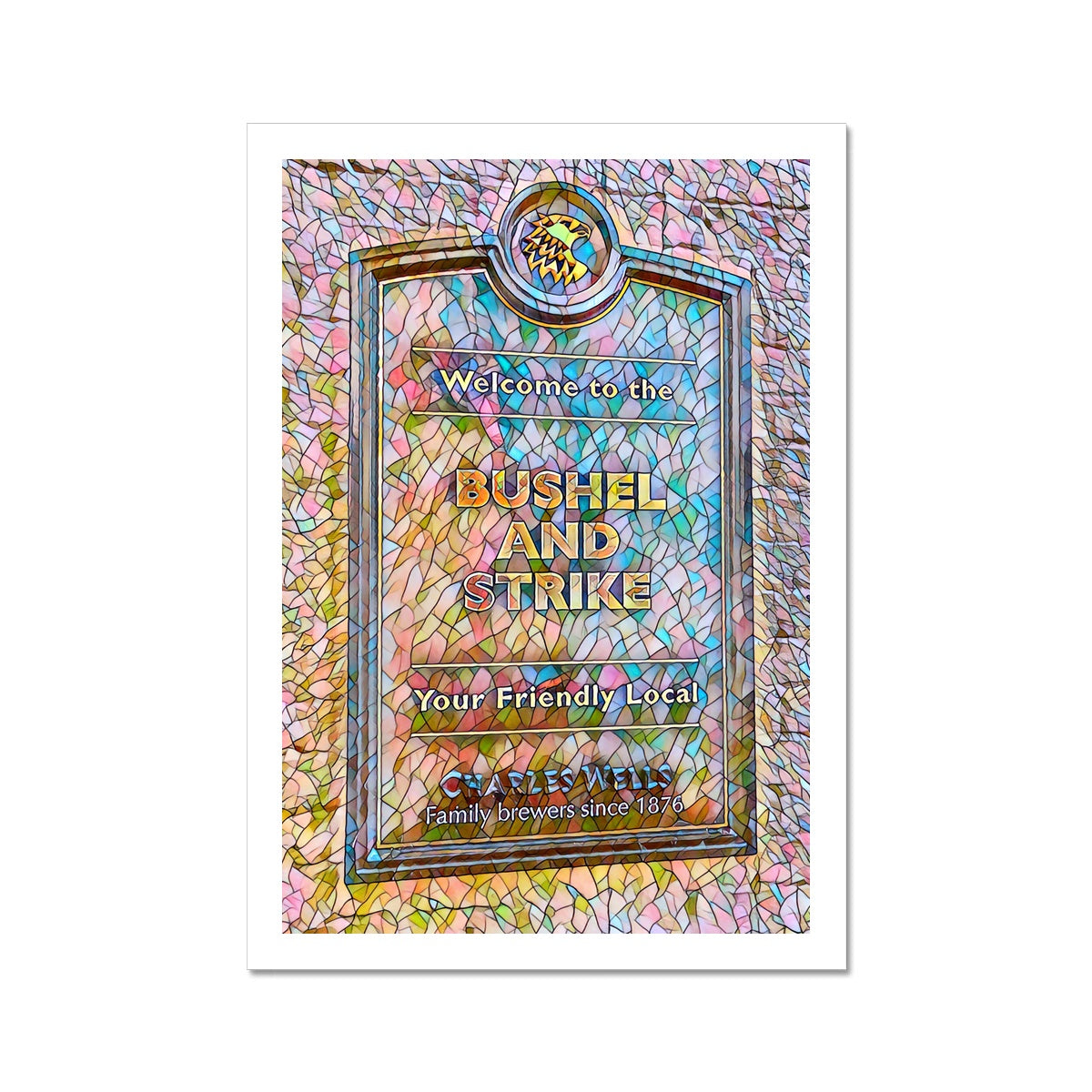 The Bushel & Strike - Mosaic Fine Art Print