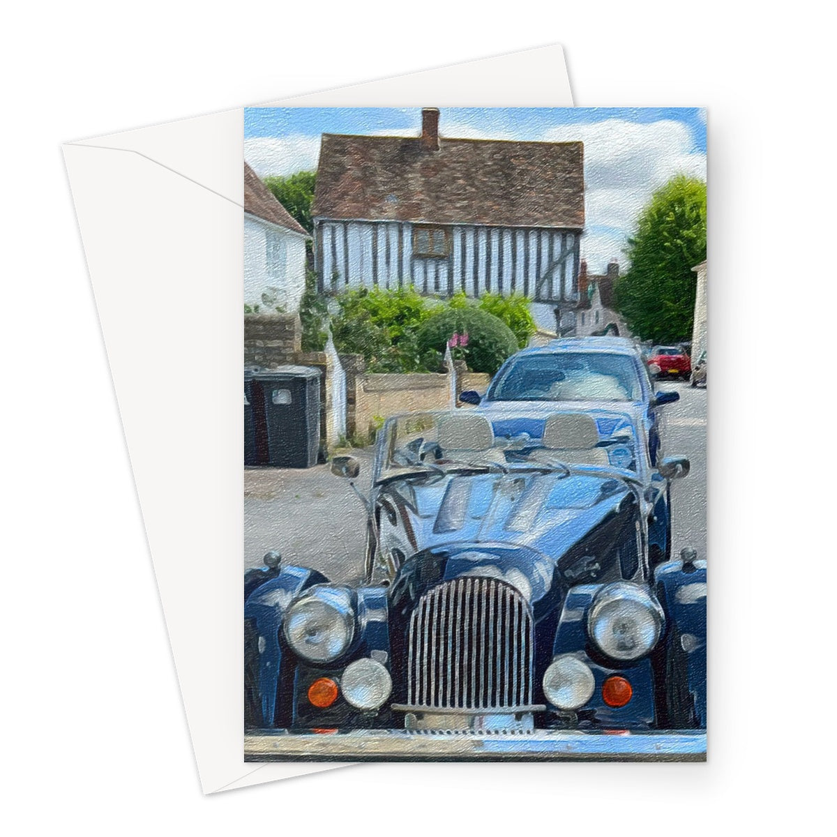 Morgan on the High Street - Oil Greeting Card