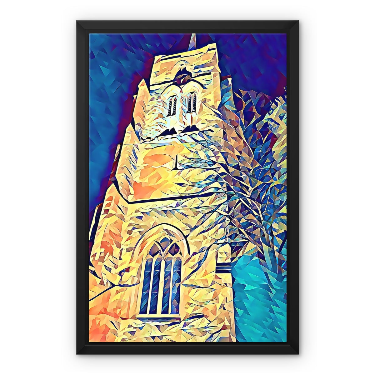 St Mary's Tower North - Poly Art Framed Canvas