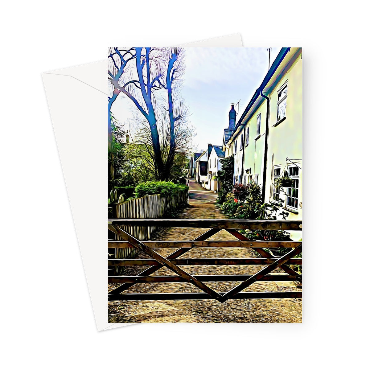 Church Path - Illustrated Greeting Card