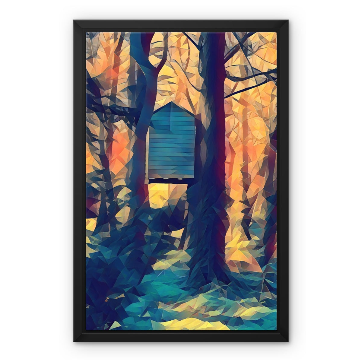 Tree House at Elbrook - Poly Art Framed Canvas