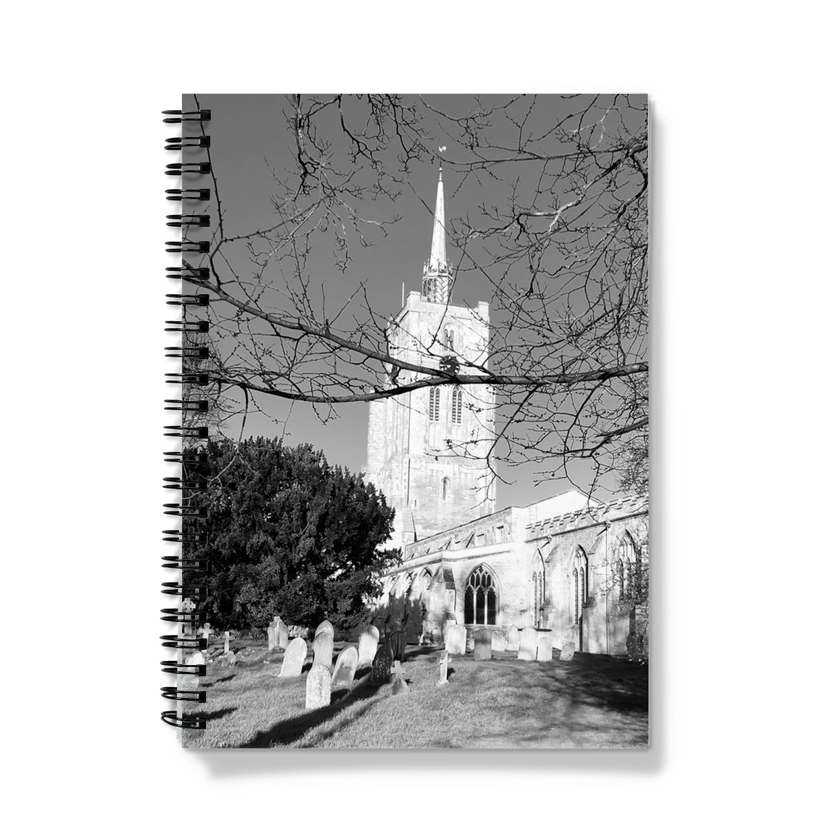 St Mary's Veiled - Black & White Notebook