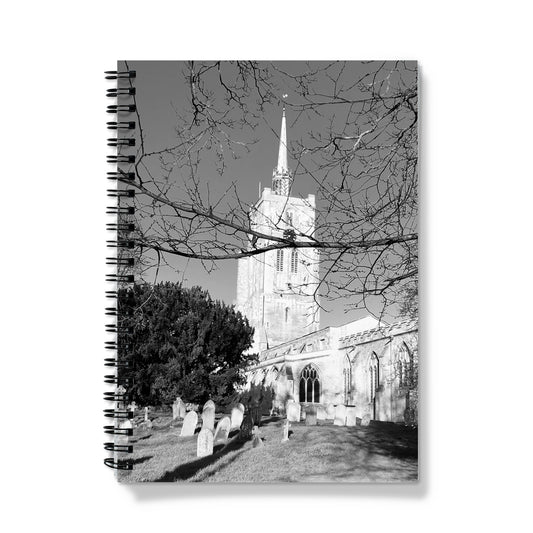 St Mary's Veiled - Black & White Notebook