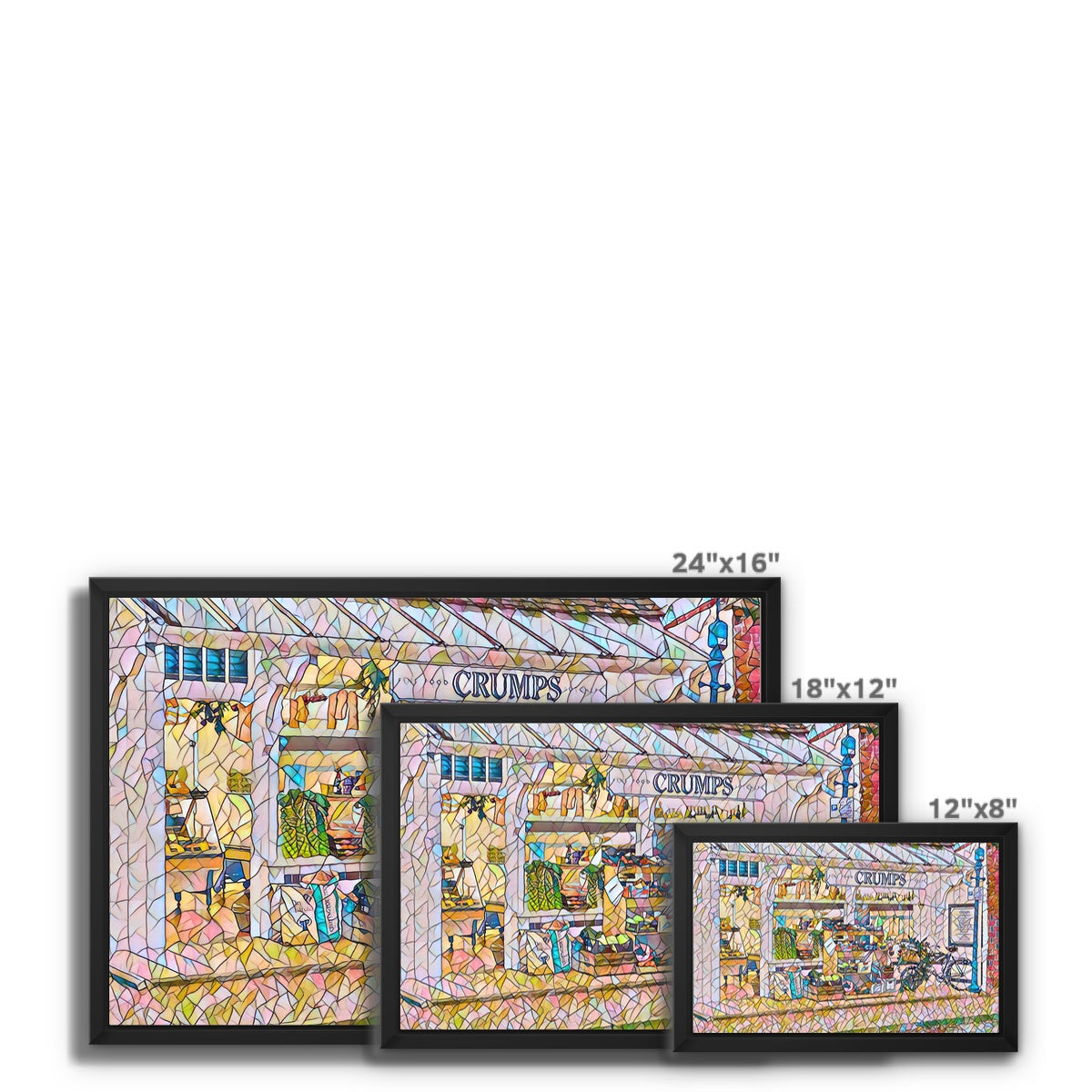 Crumps - Mosaic Framed Canvas