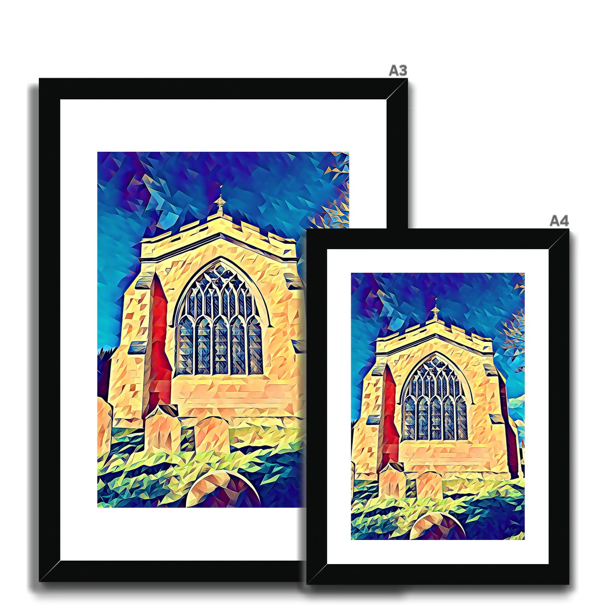 St Mary's East Face - Poly Art Framed & Mounted Print