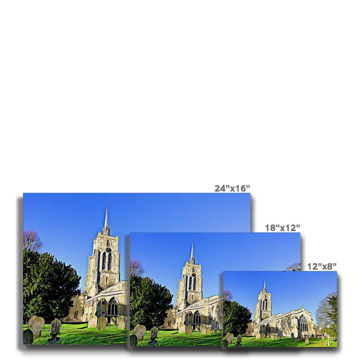 St Mary's East Face - Illustrated Canvas