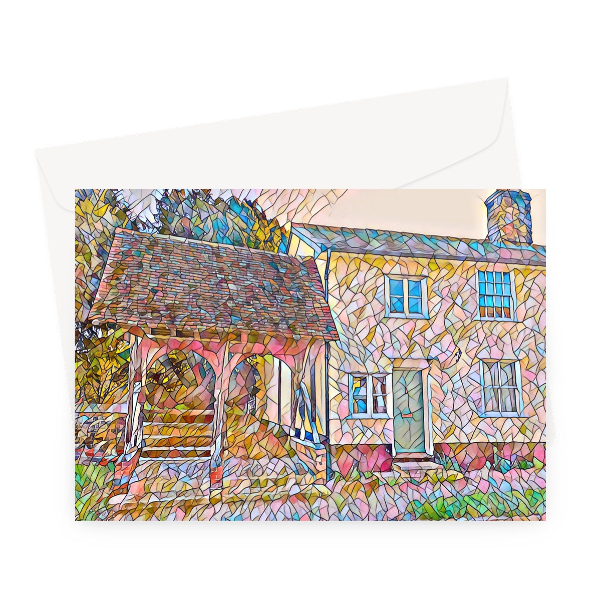 The Lychgate - Mosaic Greeting Card