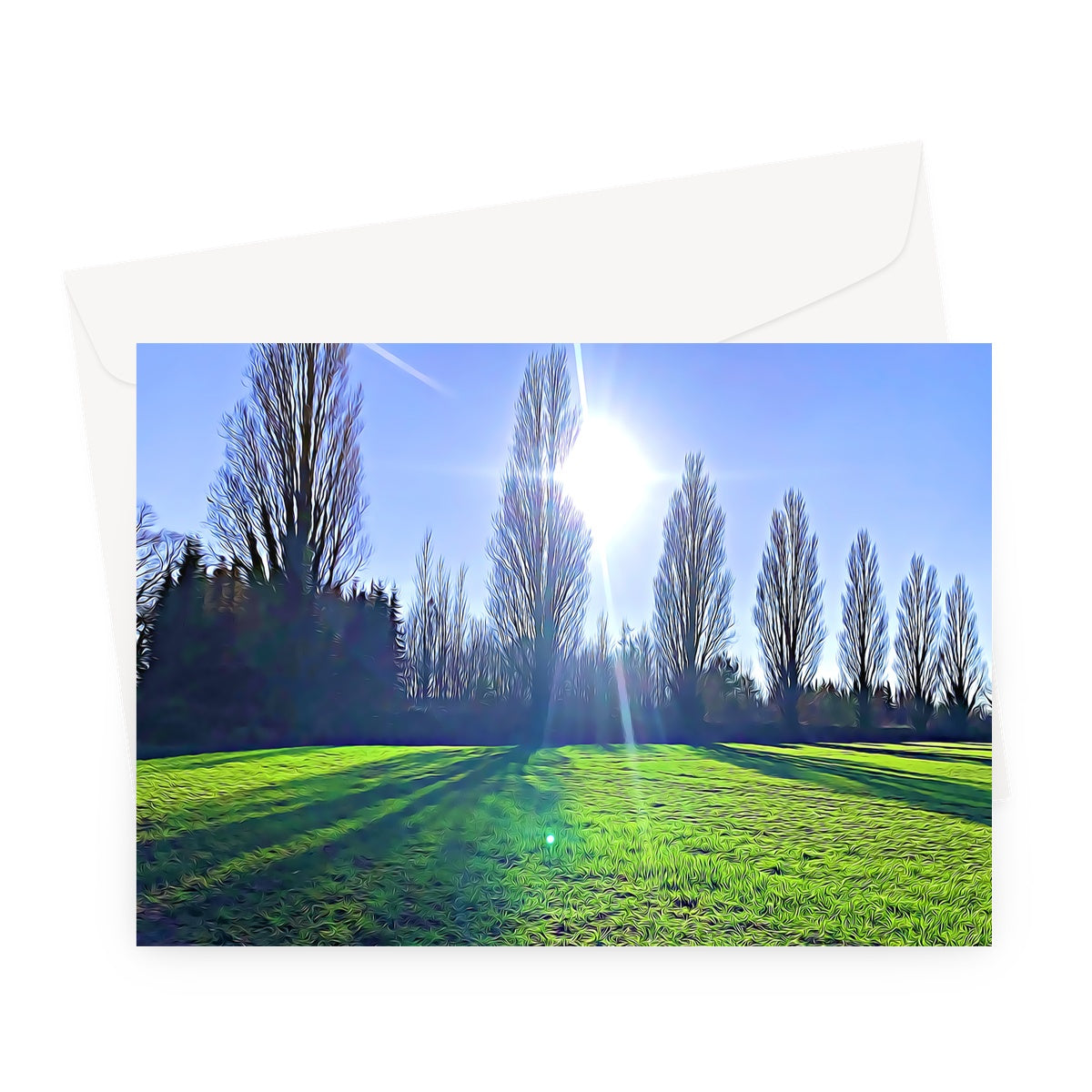 The Poplars - Illustrated Greeting Card