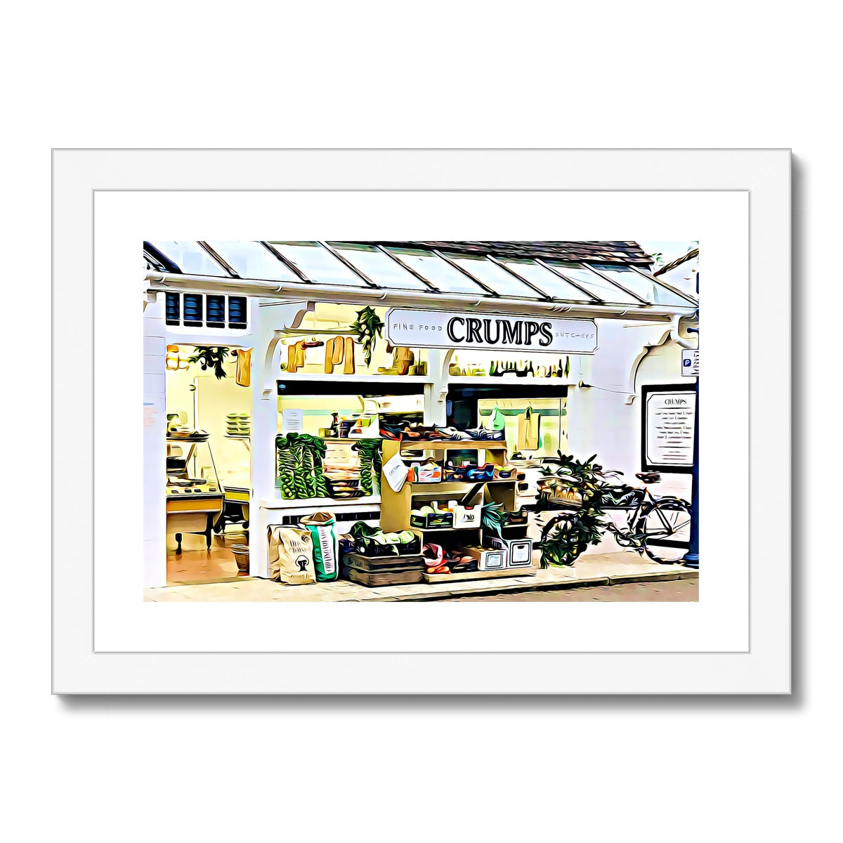 Crumps - Illustrated Framed & Mounted Print