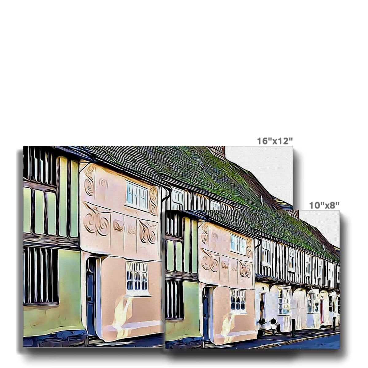 Tudor High Street - Illustrated Canvas