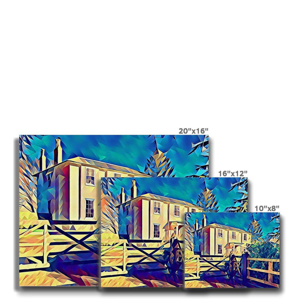 The Old Rectory - Poly Art Canvas