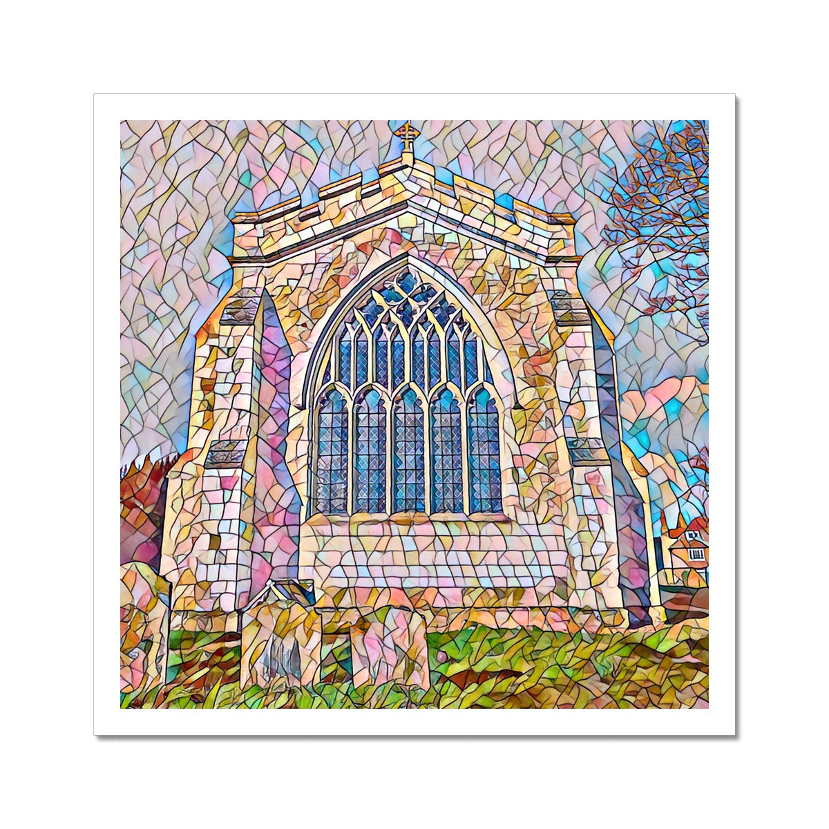 St Mary's East Face - Mosaic Fine Art Print