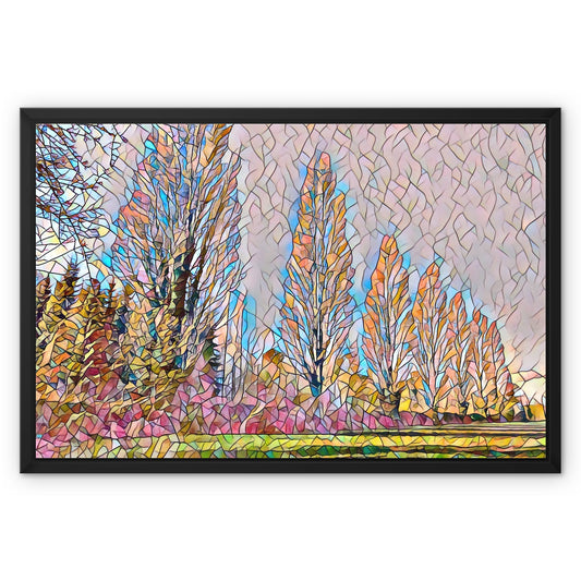 The Poplars - Mosaic Framed Canvas