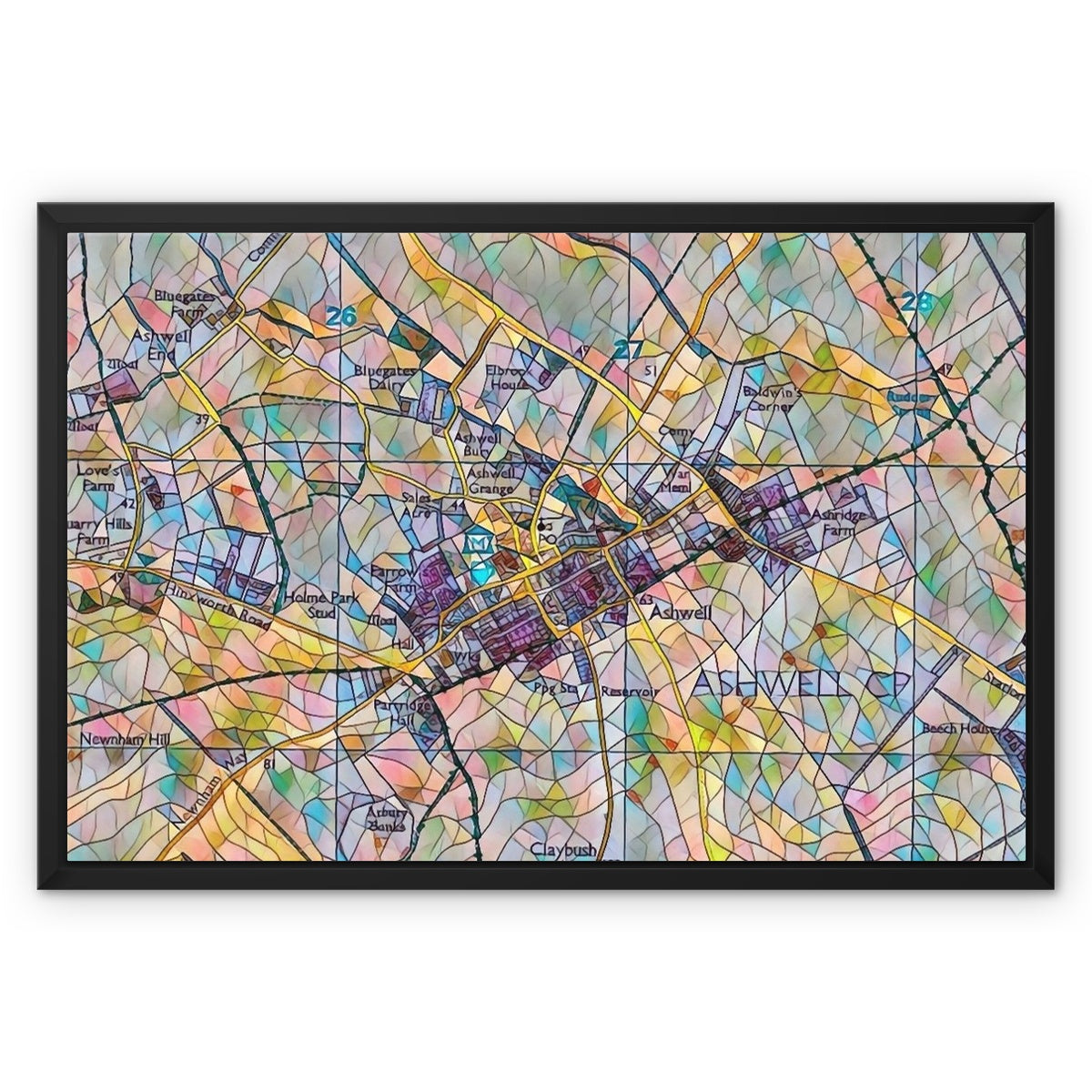 Ashwell OS - Mosaic Framed Canvas