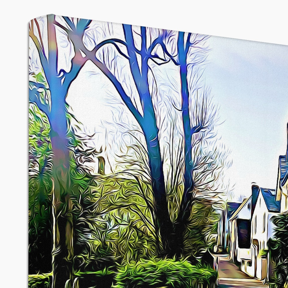 Church Path - Illustrated Canvas