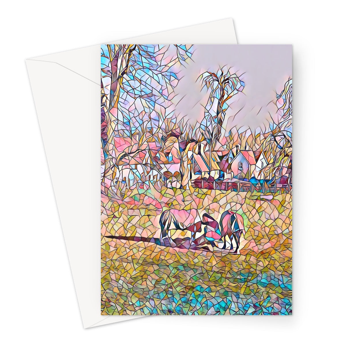 Mill Street Neighbours - Mosaic Greeting Card