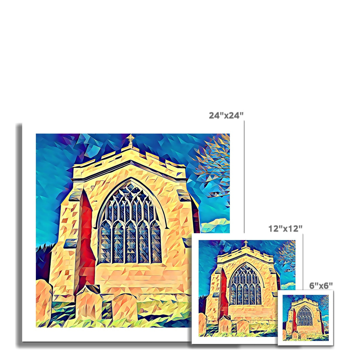 St Mary's East Face - Poly Art Fine Art Print