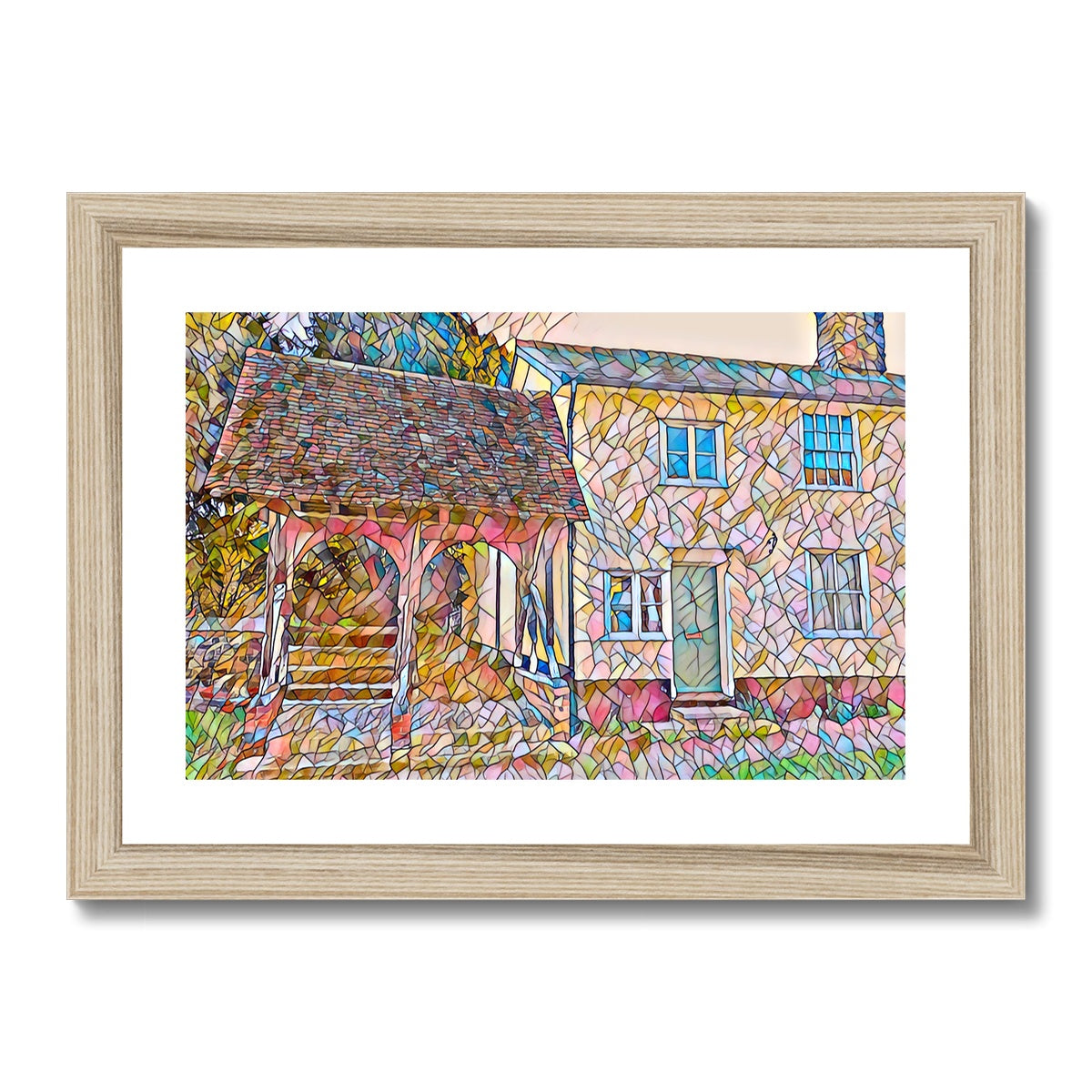 The Lychgate - Mosaic Framed & Mounted Print