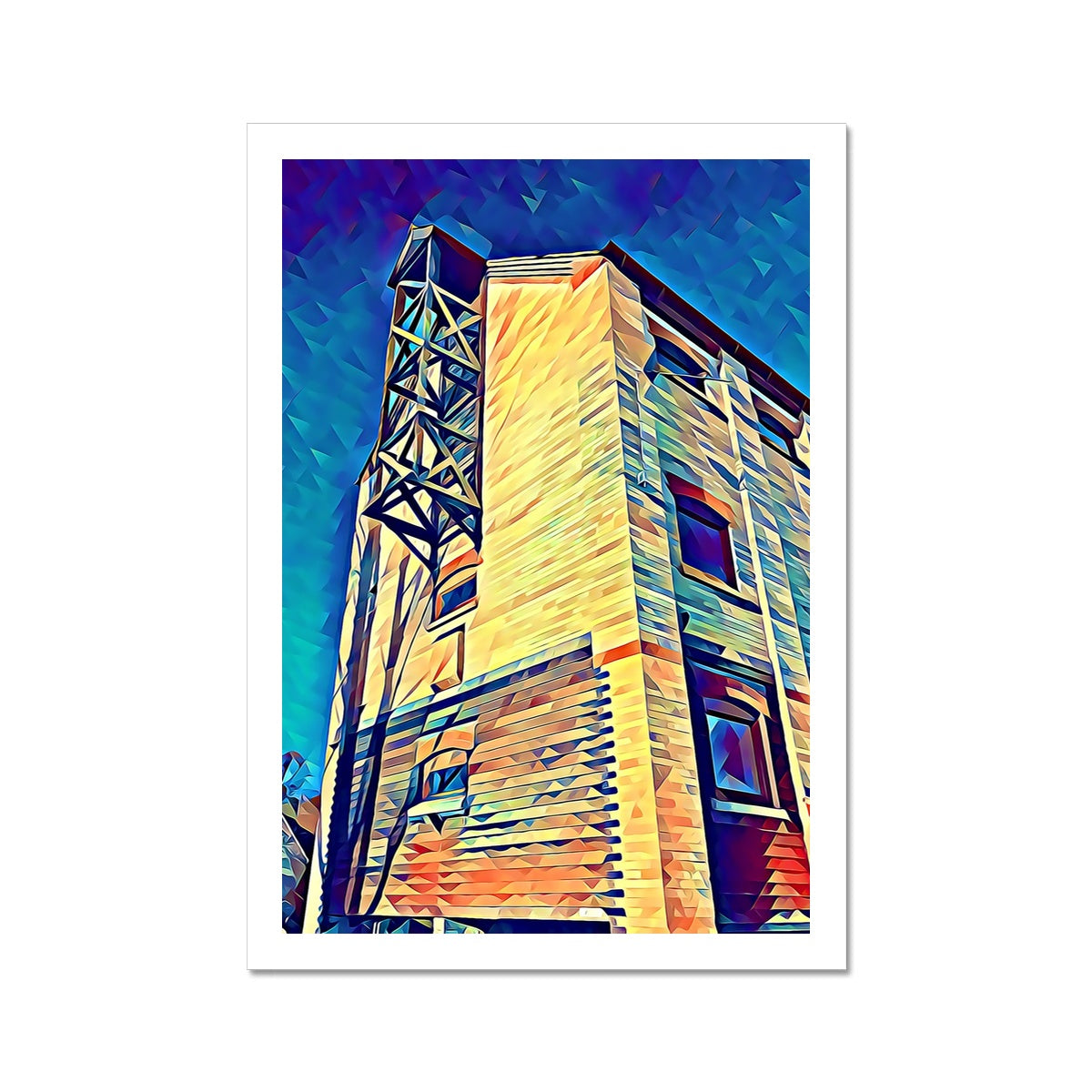 The Maltings 2 - Poly Art Fine Art Print