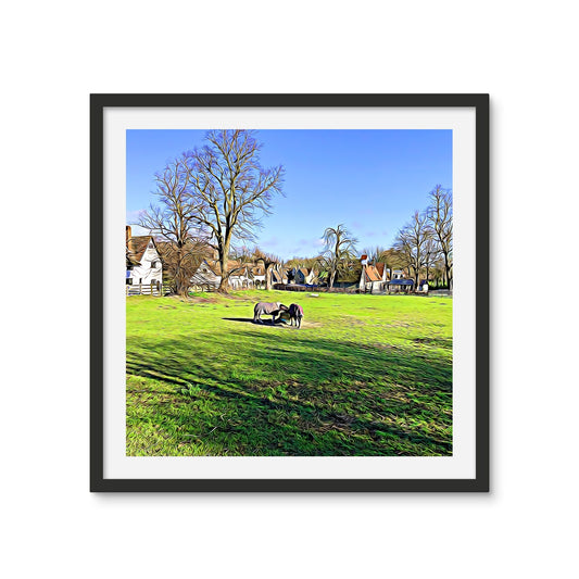 Mill Street Neighbours - Illustrated Framed Photo Tile