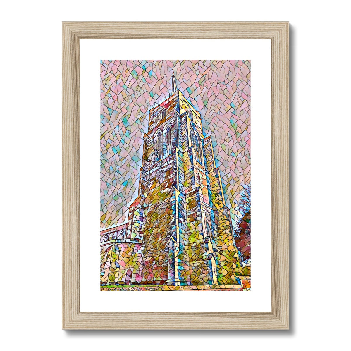 St Mary's Tower - Mosaic Framed & Mounted Print